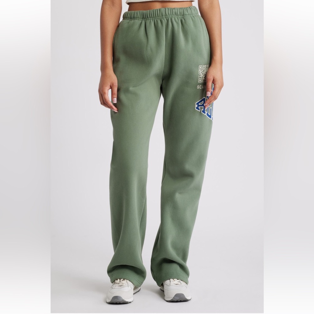 THE MAYFAIR GROUP: SCAN TO RELAX WIDE LEG SWEATPANTS | OLIVE AND ROYAL! W S/M!